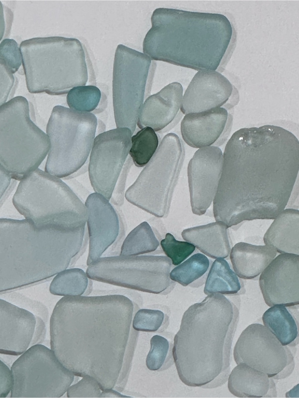Authentic Green and blue Seaglass in Glass Vials - Picture 9 of 12